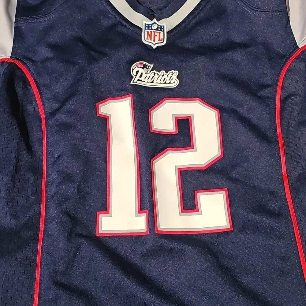 Women’s Tom Brady Navy Blue Limited Nike Jersey Medium